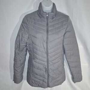 XERSION Puffer style jacket, Grey, lined in size small